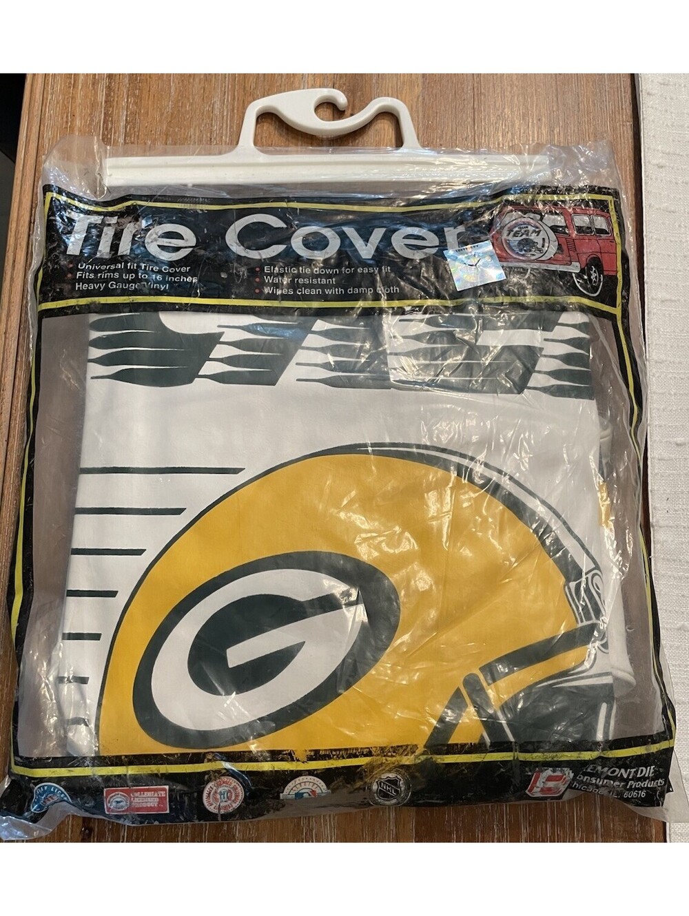 VTG 1995 GREEN BAY PACKERS TIRE COVER New Auto Jeep Spare Wheel